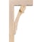 Ekena Millwork Olympic Block Smooth Bracket w/ Offset Brace, Douglas Fir, 5 1/2"W x 16"D x 28"H BKT0604X16X28OLY05SDF - alternate 3